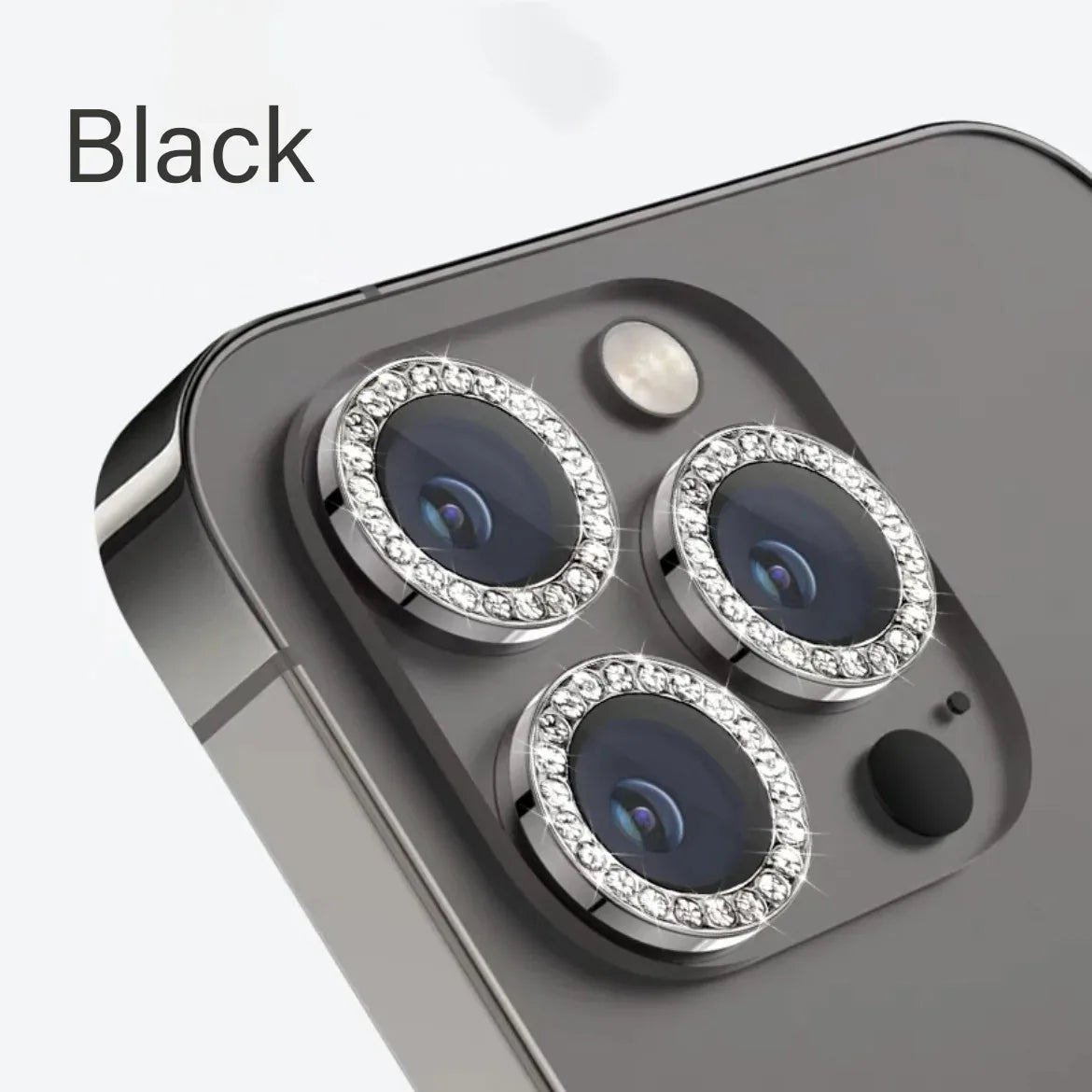 Diamond Camera Lens Glass Protector for iphone Mobiles.